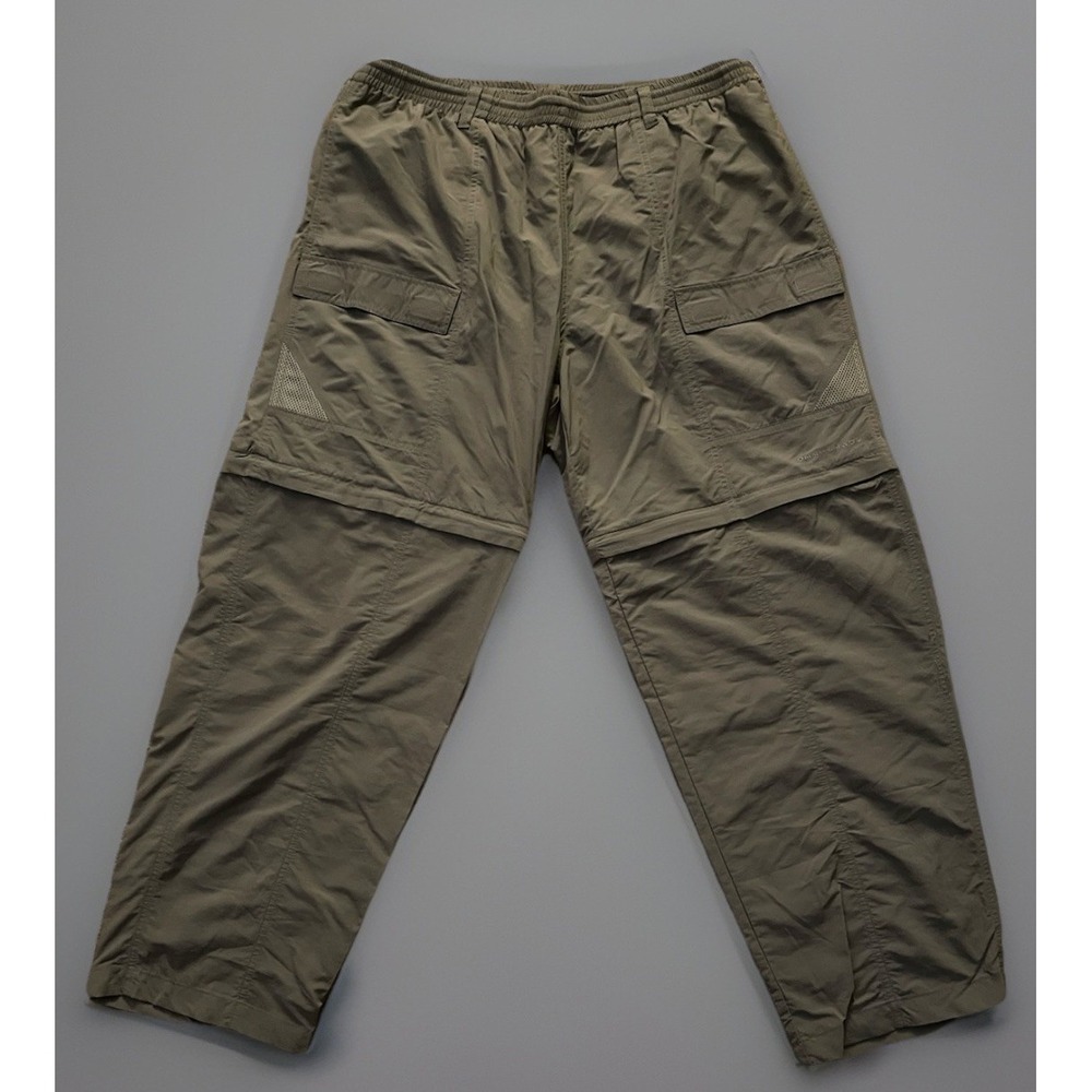 Columbia PFG Pants Omni Shade Convertible Shorts Hiking Outdoor Brown Large JBHS